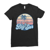 Big Sur California Ca Vintage 70s Retro Surfer Ladies Fitted T-shirt | Artistshot