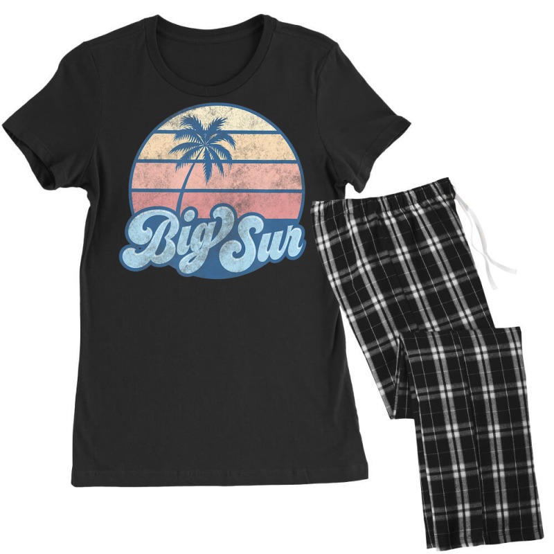 Big Sur California Ca Vintage 70s Retro Surfer Women's Pajamas Set by michaelyounger19 | Artistshot