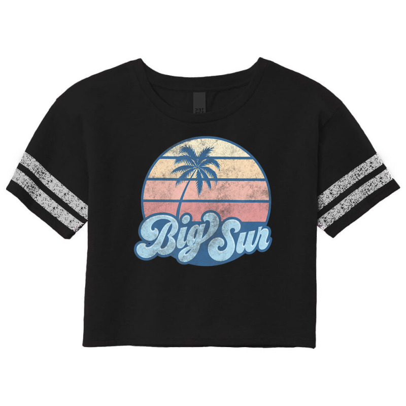 Big Sur California Ca Vintage 70s Retro Surfer Scorecard Crop Tee by michaelyounger19 | Artistshot