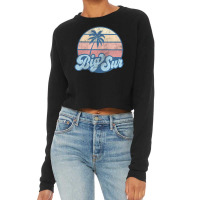 Big Sur California Ca Vintage 70s Retro Surfer Cropped Sweater | Artistshot