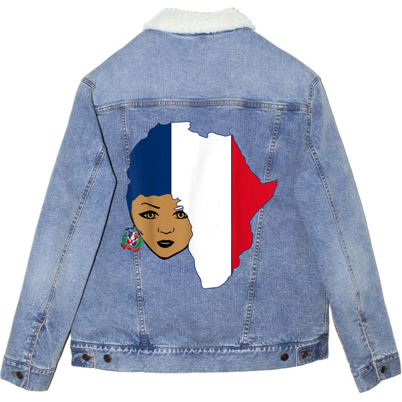 Dominican  Shirt Dominican Republic Afro Latina Unisex Sherpa-Lined Denim Jacket by KYLEEORGE | Artistshot