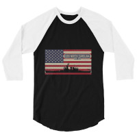 Uss North Carolina Bb 55 Us Navy Battleship Vintage American Flag Gift 3/4 Sleeve Shirt | Artistshot