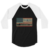 Uss Ohio Ssgn 726 Ballistic Missile Submarine American Flag Gift 3/4 Sleeve Shirt | Artistshot