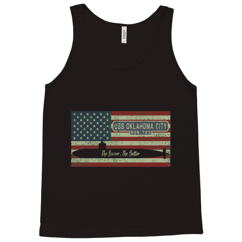 Uss Oklahoma City Ssn 723 Los Angeles–class Fast Attack Submarine Tank Top | Artistshot