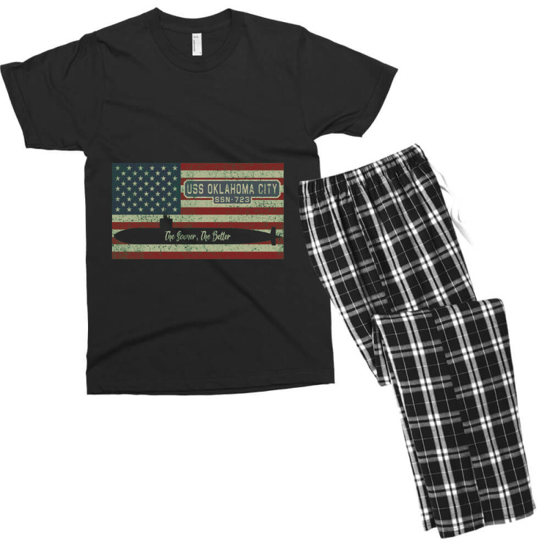 Uss Oklahoma City Ssn 723 Los Angeles–class Fast Attack Submarine Men's T-shirt Pajama Set | Artistshot