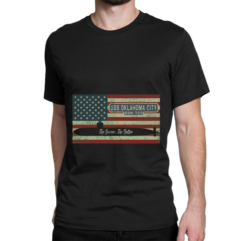 Uss Oklahoma City Ssn 723 Los Angeles–class Fast Attack Submarine Classic T-shirt | Artistshot