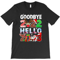 Goodbye 2022 Hello 2023 Cute Christmas Tee T-shirt | Artistshot