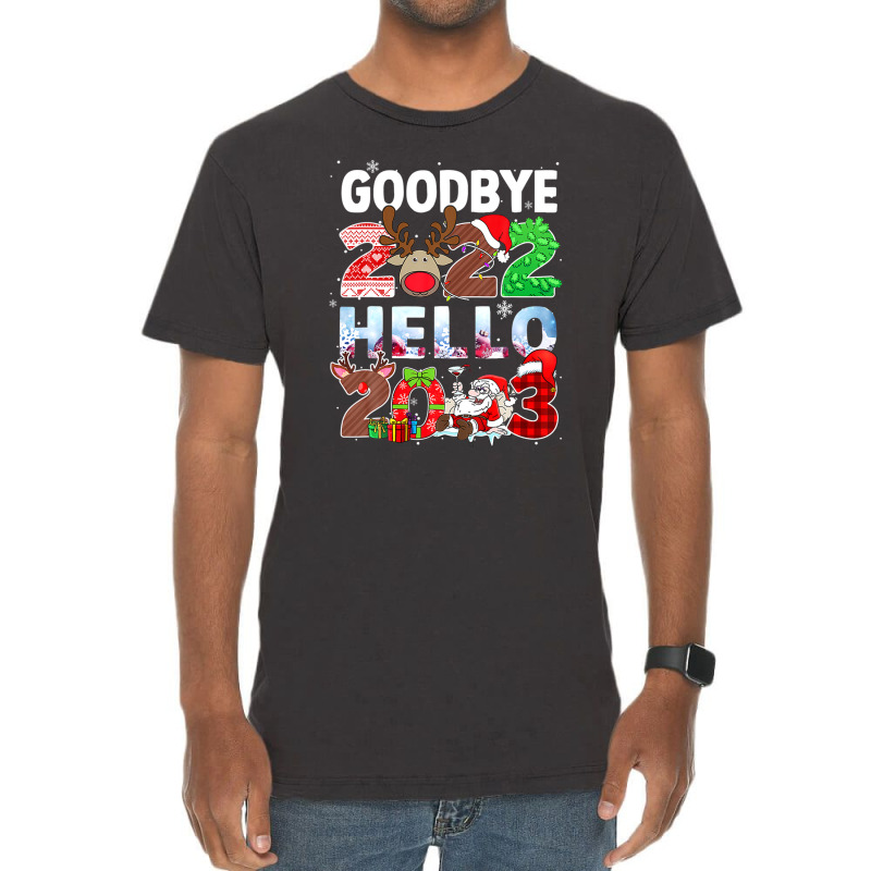 Goodbye 2022 Hello 2023 Cute Christmas Tee Vintage T-shirt | Artistshot