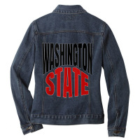 Washington State Tank Top Ladies Denim Jacket | Artistshot