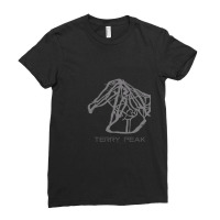 Terry Peak Resort 3d Ladies Fitted T-shirt | Artistshot