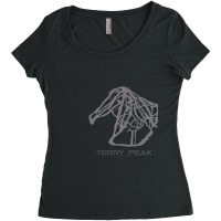 Terry Peak Resort 3d Women's Triblend Scoop T-shirt | Artistshot