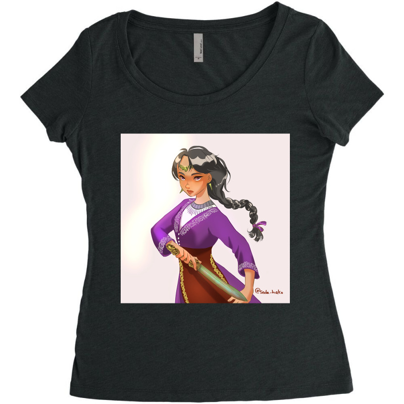 Warrior Girl Women's Triblend Scoop T-shirt by brumfieldportillo7vlpq8 | Artistshot