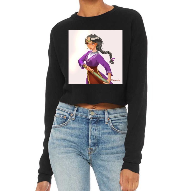 Warrior Girl Cropped Sweater by brumfieldportillo7vlpq8 | Artistshot