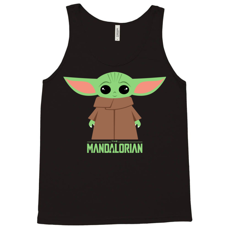 Custom Cute Baby Yoda Tank Top By Honeysuckle Artistshot