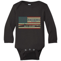 Uss Simon Bolivar Ssbn 641 Benjamin Franklin Class Ballistic Missile Long Sleeve Baby Bodysuit | Artistshot