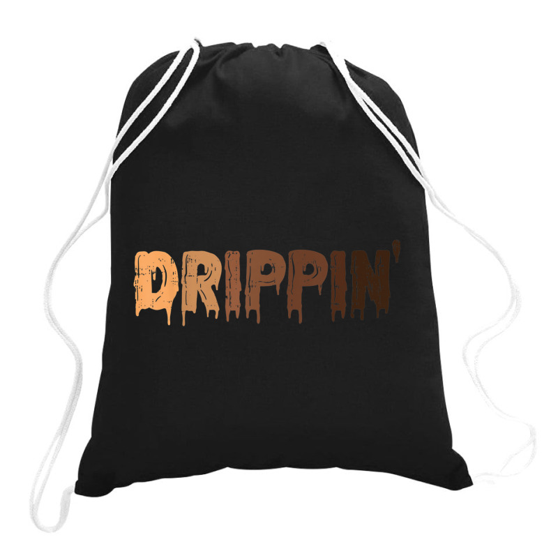 Drippin Melanin Shades Black Lives Matter History Pride Blm Drawstring Bags | Artistshot