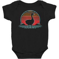 Goose Retro Vintage 80s Style Animal Lover Baby Bodysuit | Artistshot