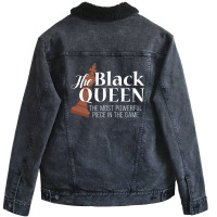 Black Queen Unisex Sherpa-lined Denim Jacket | Artistshot