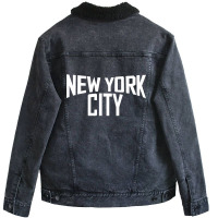New York City Unisex Sherpa-lined Denim Jacket | Artistshot