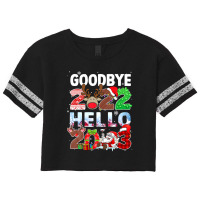 Goodbye 2022 Hello 2023 Cute Christmas Scorecard Crop Tee | Artistshot