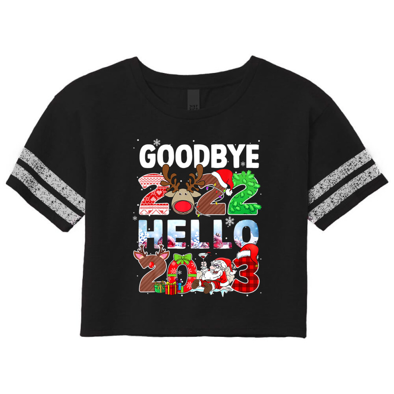 Goodbye 2022 Hello 2023 Cute Christmas Scorecard Crop Tee | Artistshot