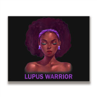 Womens Afro African American Black Woman Lupus Warrior Metal Print Horizontal | Artistshot