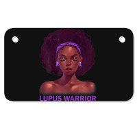 Womens Afro African American Black Woman Lupus Warrior Motorcycle License Plate | Artistshot