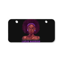 Womens Afro African American Black Woman Lupus Warrior Bicycle License Plate | Artistshot