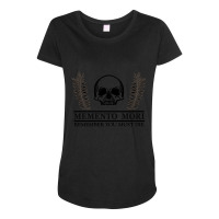 Memento Mori - Latin Phrase Maternity Scoop Neck T-shirt | Artistshot