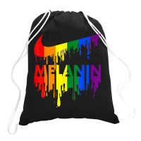 Drippin Melanin Shirts For Women Pride - Gifts Black History _010 Drawstring Bags | Artistshot