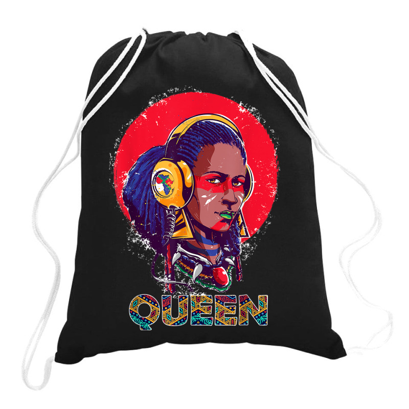 Beautiful African  Warrior Women Girls Drawstring Bags | Artistshot