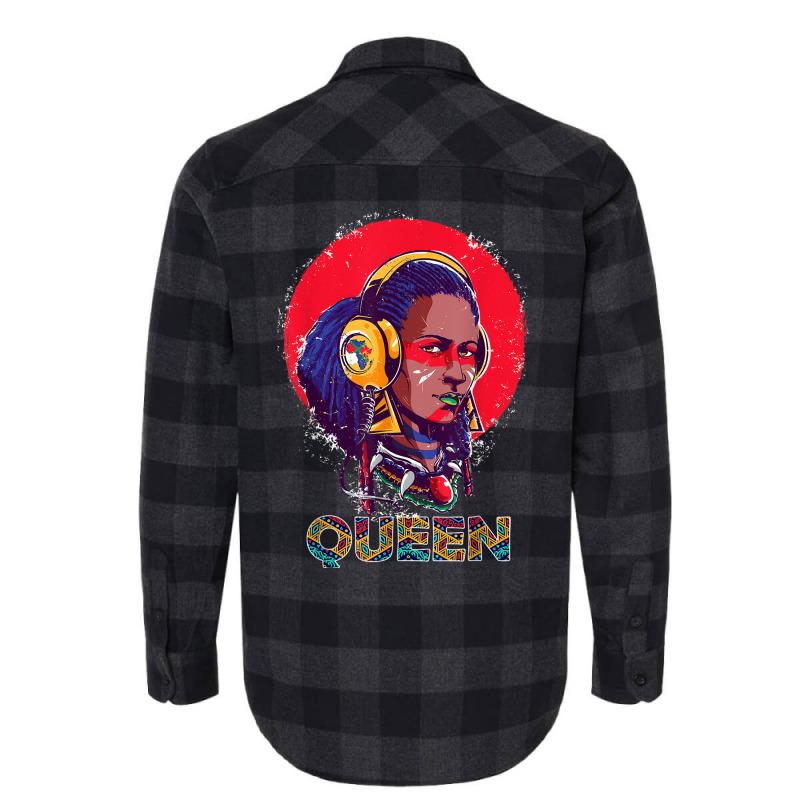 Beautiful African  Warrior Women Girls Flannel Shirt | Artistshot