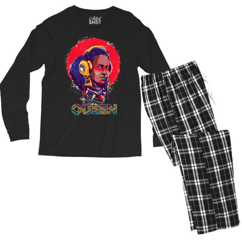 Beautiful African  Warrior Women Girls Men's Long Sleeve Pajama Set | Artistshot