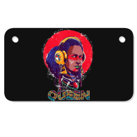 Beautiful African  Warrior Women Girls Motorcycle License Plate | Artistshot