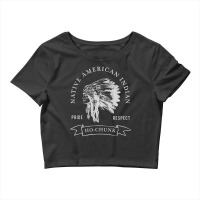 Ho Chunk Tribe Native American Indian Pride Respect Darker Crop Top | Artistshot