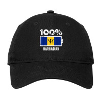 Barbados Flag Support  100 Barbadian Battery Power T Shirt Adjustable Cap | Artistshot