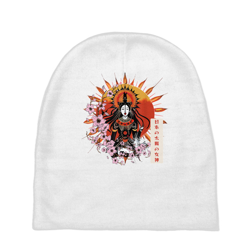 Amaterasu Omikami Sakura Blossom Japanese Sun Goddess T Shirt Baby Beanies | Artistshot