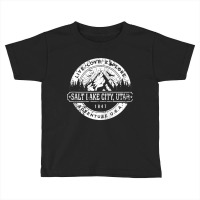 Salt Lake City Utah Usa Distressed Style Adventure Design Zip Hoodie Toddler T-shirt | Artistshot