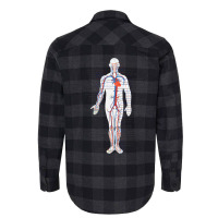 Circulatory System Anatomy Chart Arteries Veins Flannel Shirt | Artistshot