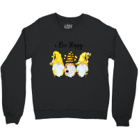 Bee Happy Bee Gnome Spring Crewneck Sweatshirt | Artistshot