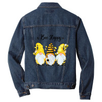 Bee Happy Bee Gnome Spring Men Denim Jacket | Artistshot