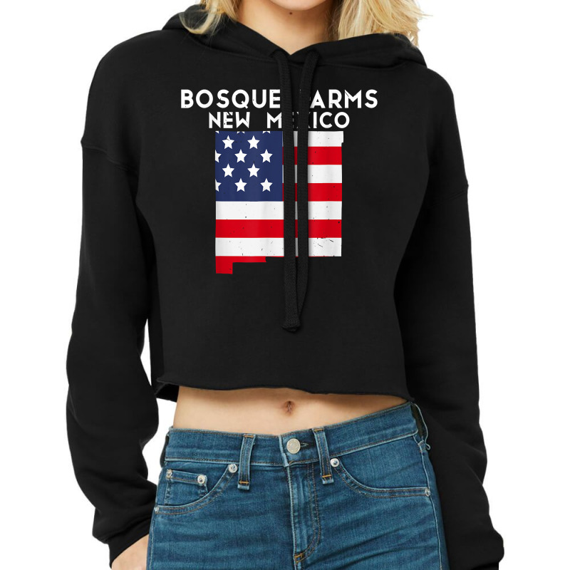 Bosque Farms Usa State America Travel New Mexican New Mexico T Shirt Cropped Hoodie by maryannmjra8 | Artistshot