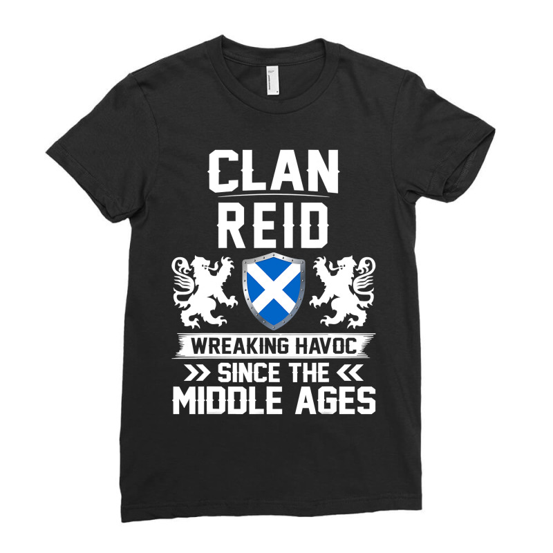 Clan Reid Scottish Family Scotland Mothers Day Fathers Ladies Fitted T-Shirt by Aliceartist | Artistshot