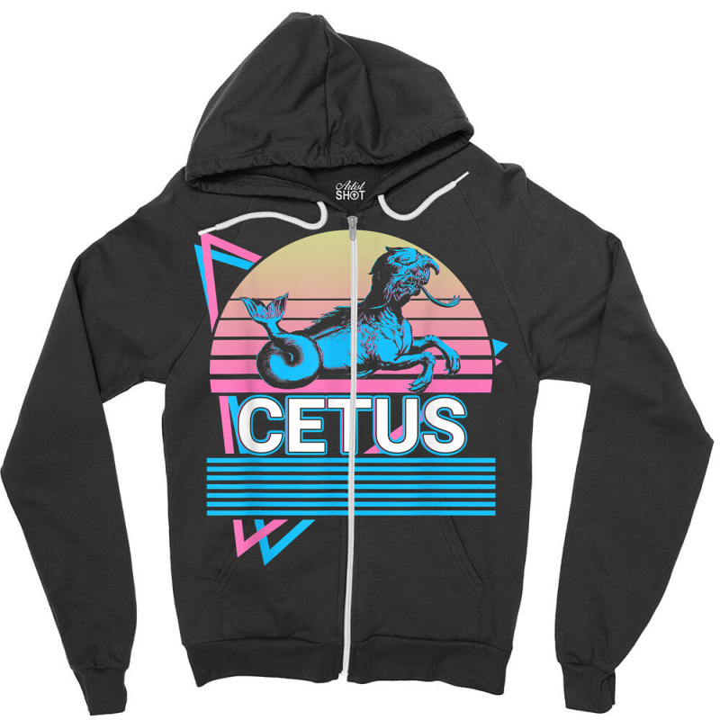 Cetus Sea Monster Mythical Creature Greek Mythology Retro T Shirt Zipper Hoodie by j83tytler | Artistshot