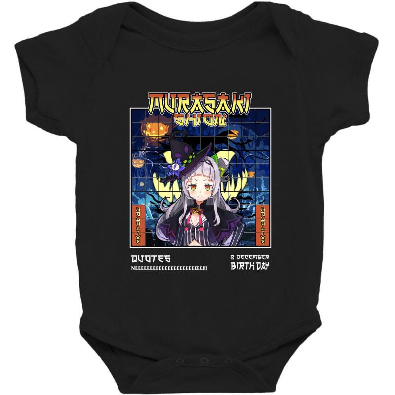 Hololive - Murasaki Shion Baby Bodysuit | Artistshot