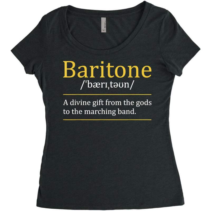 Baritone   Euphonium Marching Bandmaster Music Enthusiast T Shirt Women's Triblend Scoop T-shirt | Artistshot