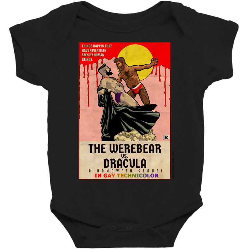 The Werebear Vs. Dracula Baby Bodysuit by laurynvanhoose | Artistshot