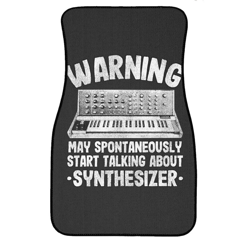 Funny Warning May Talk About Synthesizer Analog Front Car Mat | Artistshot