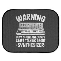 Funny Warning May Talk About Synthesizer Analog Rear Car Mat | Artistshot