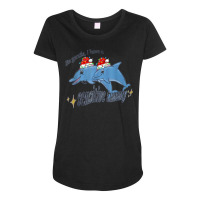 Christmas Be Gentle I Have A Sensitive Tummy T Shirt Maternity Scoop Neck T-shirt | Artistshot